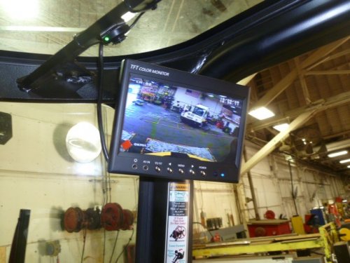 HD Forklift Roof Mounted LCD video camera digital DVR vehicle surveillance safety camera solution