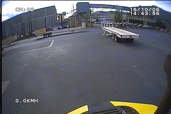 Heavy Duty Forklift Roof Mount video camera digital recorder surveillance safety camera solution Rear Camera View