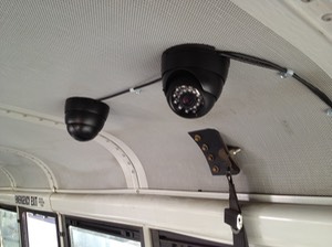 Inmate Transportation camera security camera system cameras roof mount exposed cables per customer request