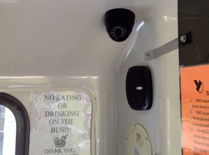 Alternative School Bus Security Camera Shuttle Bus transportation security camera system wheel chair lift door camera