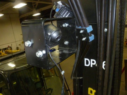 Heavy Duty Forklift Mast Mount video camera surveillance safety camera solution
