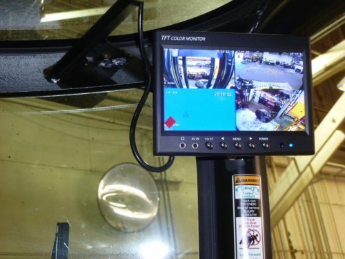 Heavy DutyForklift LCD Mount video camera surveillance safety camera solution