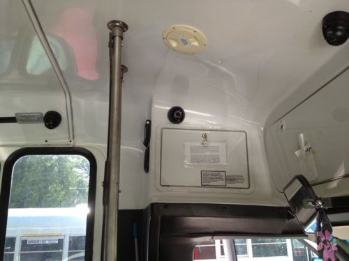 Assisted Living Adult Shuttle Bus camera surveillance system 3 cam setup