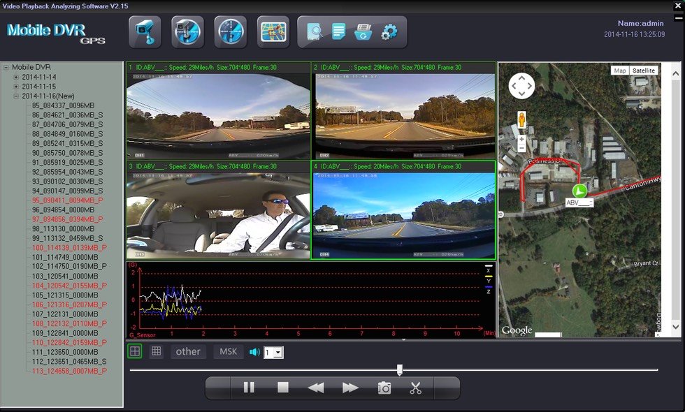 SD4D & SD4W  Gui Quad sat map, G-Sensors routing view document Dangerous Driving Behaviors, driver safety camera, passenger safety security surveillance camera systems