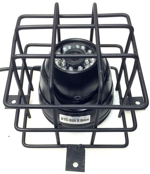 Steel Wire Security Cage for Police Prisoner Transport Van Wagon & Bus  Dome Cameras